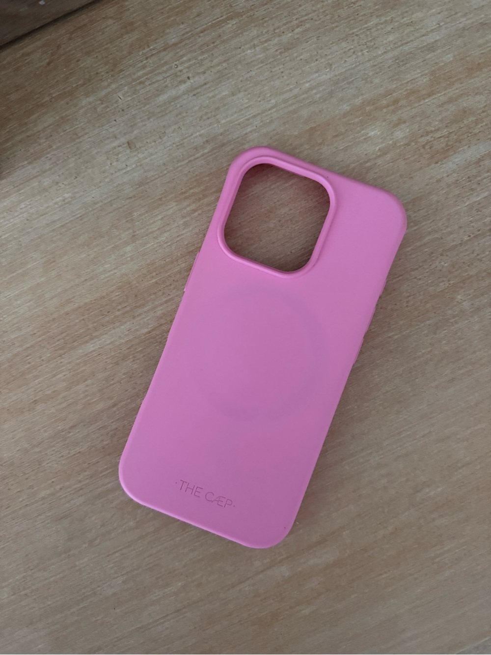 The Caep 16 PRO Pink Silicone MagSafe-Compatible Phone Case